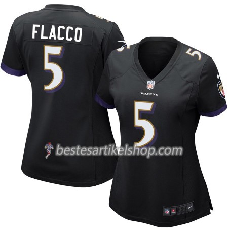 Damen Baltimore Ravens Trikot Joe Flacco 5 Nike Schwarz